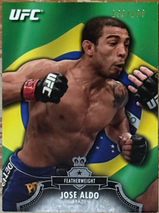 José Aldo 2012 Topps UFC Bloodlines Base #15 Flag