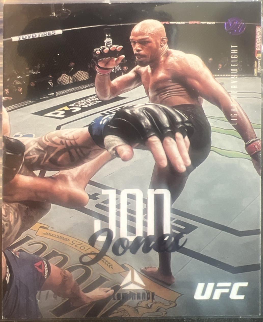 Jon Jones 2021 Panini Chronicles UFC Base Luminance #57 Purple