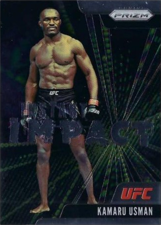 Kamaru Usman 2021 Panini Prizm UFC Instant Impact #6 Black