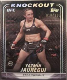 Yazmin Jauregui 2024 Topps Knockout UFC Base #65 Holo Silver
