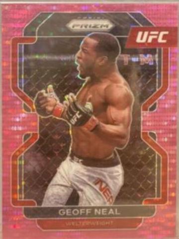 Geoff Neal 2021 Panini Prizm UFC Base #62 Pink Pulsar