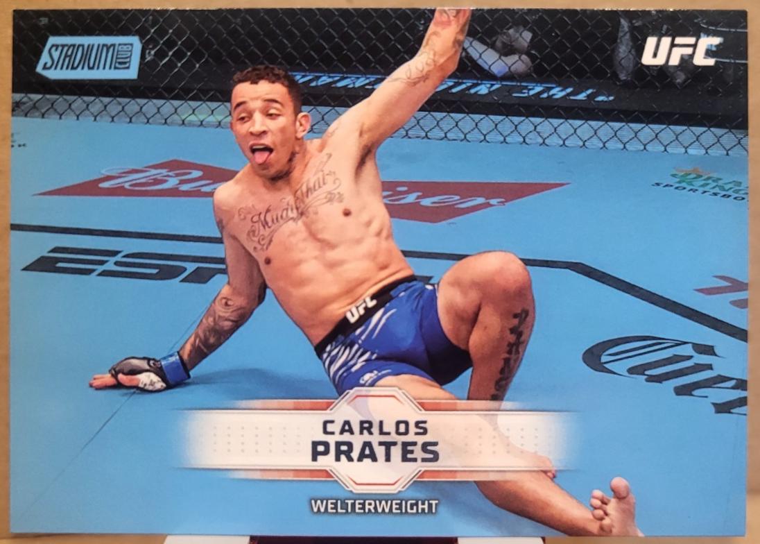 Carlos Prates 2026 Topps Stadium Club UFC Base #51 Light Blue