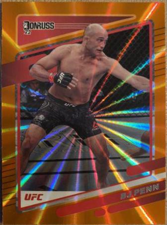 BJ Penn 2022 Panini Donruss UFC Base #156 Orange