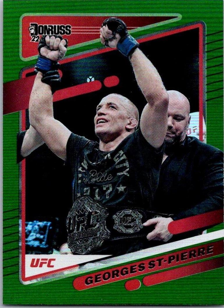 Georges St-Pierre 2022 Panini Donruss UFC Base #169 Green