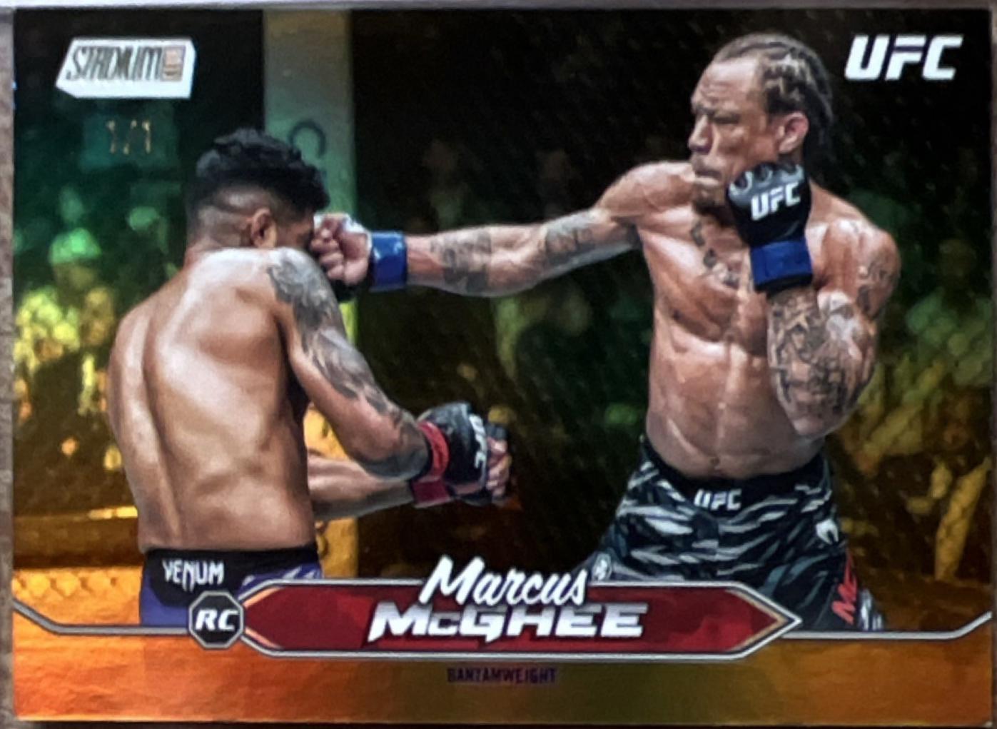 Marcus McGhee 2025 Topps Stadium Club UFC Base #99 Gold Rainbow