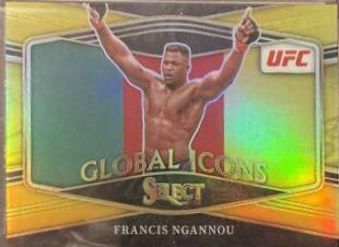 Francis Ngannou 2022 Panini Select UFC Global Icons #1 Gold