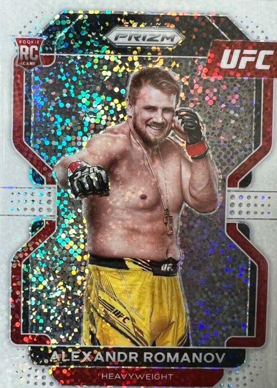 Alexandr Romanov 2022 Panini Prizm UFC Base #137 White Sparkle