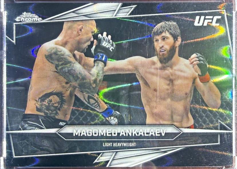 Magomed Ankalaev 2026 Topps Chrome UFC Base #60 Black Refractor