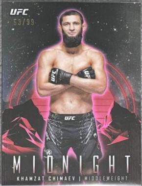 Khamzat Chimaev 2024 Topps Midnight UFC Base #54 Midnight