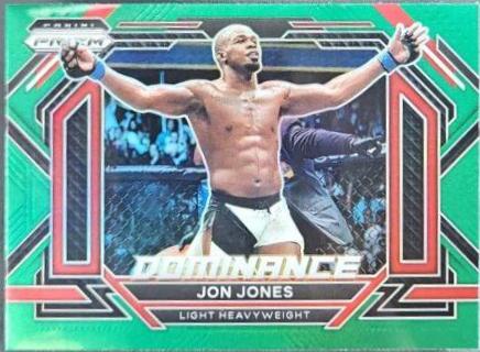 Jon Jones 2023 Panini Prizm UFC Dominance #5 Green