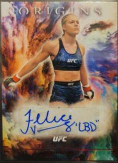 Felice Herrig 2021 Panini Chronicles UFC Origins Autographs #34 Gold
