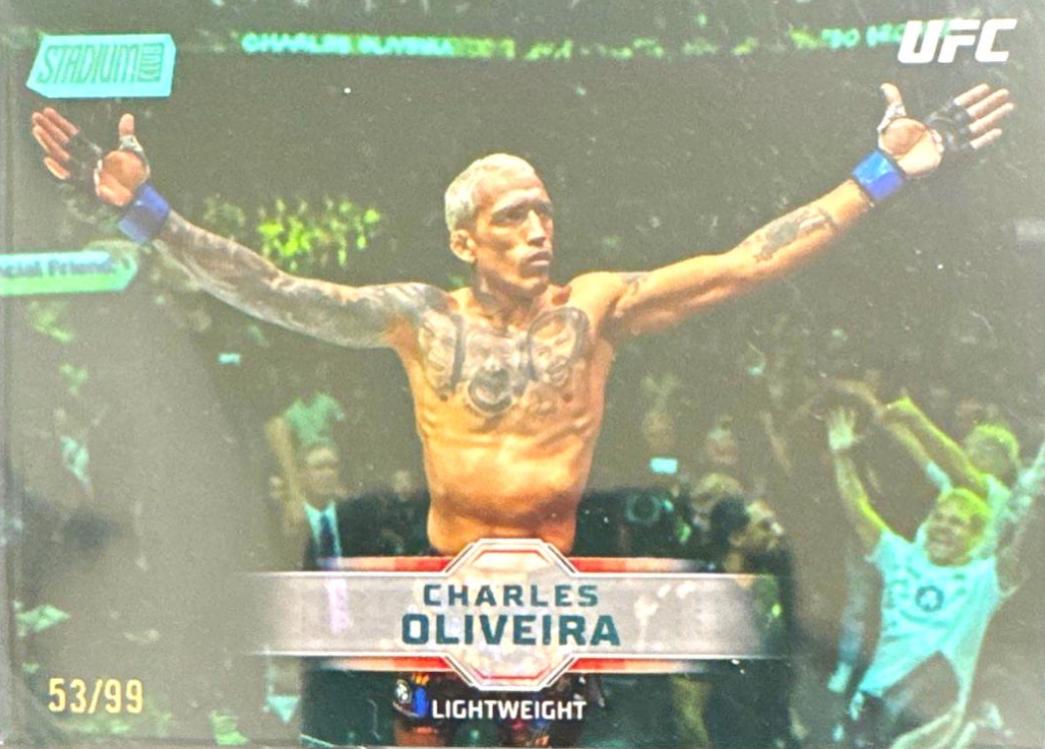 Charles Oliveira 2026 Topps Stadium Club UFC Base #45 Green