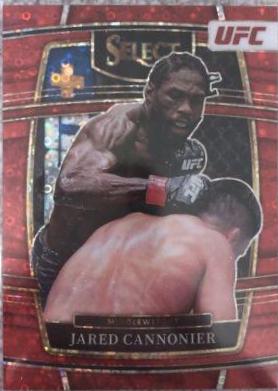Jared Cannonier 2022 Panini Select UFC Concourse #8 Red Disco