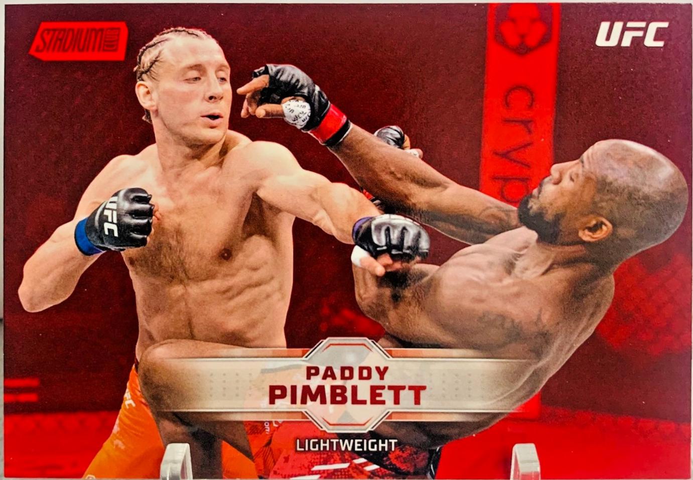 Paddy Pimblett 2026 Topps Stadium Club UFC Base #9 Red