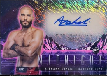 Aiemann Zahabi 2024 Topps Midnight UFC Horizon Signatures #HS-AZI Black Light