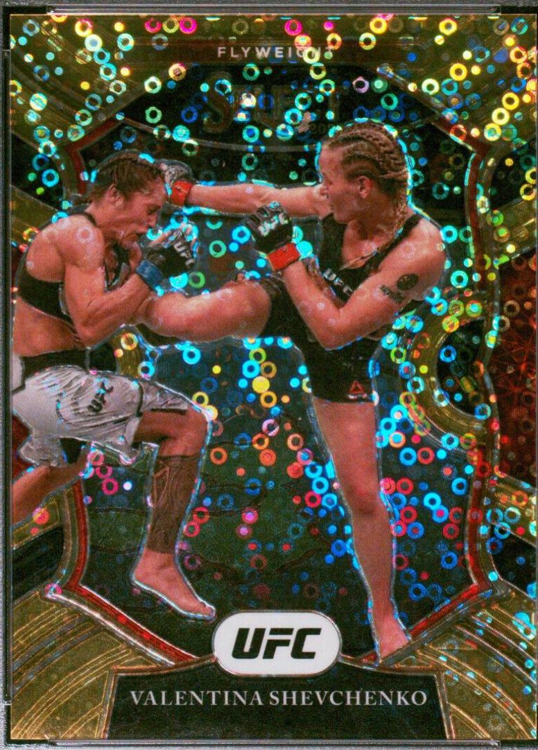 Valentina Shevchenko 2021 Panini Select UFC Concourse #33 Gold Disco