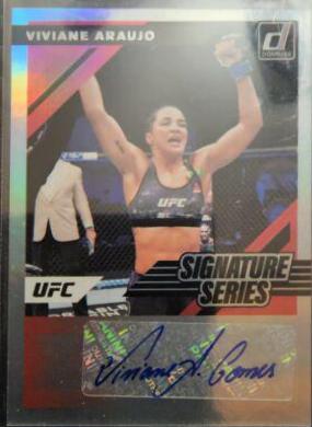 Viviane Araujo 2022 Panini Donruss UFC Signature Series #SS-VAJ
