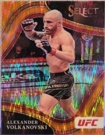 Alexander Volkanovski 2022 Panini Select UFC Octagonside #219 Orange Flash