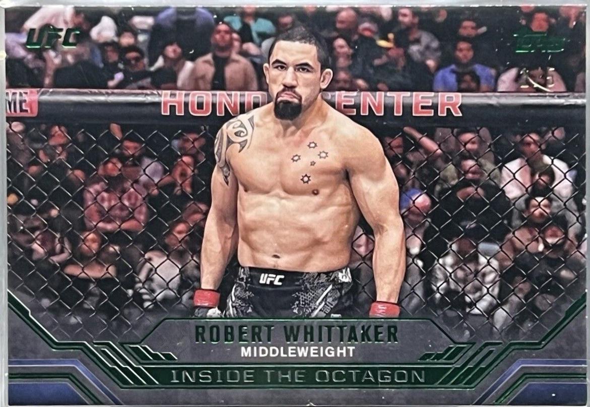 Robert Whittaker 2024 Topps Knockout UFC Inside the Octagon #ITO-16 Emerald