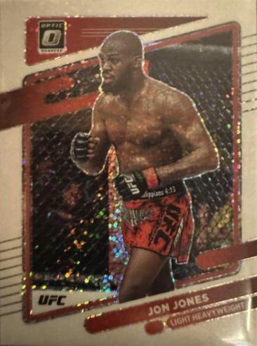 Jon Jones 2022 Panini Donruss Optic UFC Base #65 White Sparkle