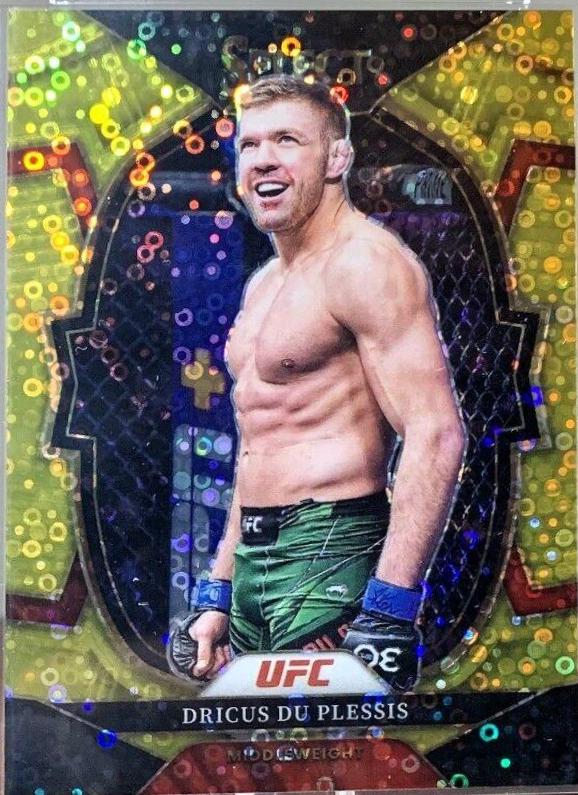 Dricus Du Plessis 2023 Panini Select UFC Concourse #24 Gold Disco