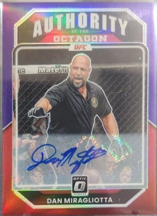 Dan Miragliotta 2023 Panini Donruss Optic UFC Authority of the Octagon Signatures #146 Purple