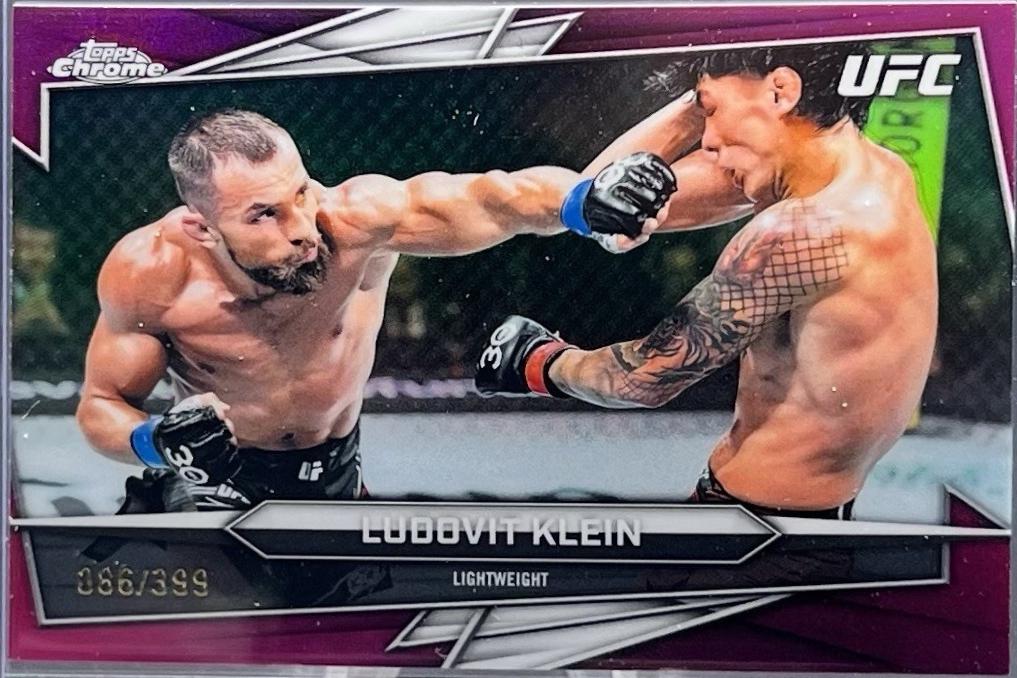 Ludovit Klein 2026 Topps Chrome UFC Base #145 Magenta Refractor