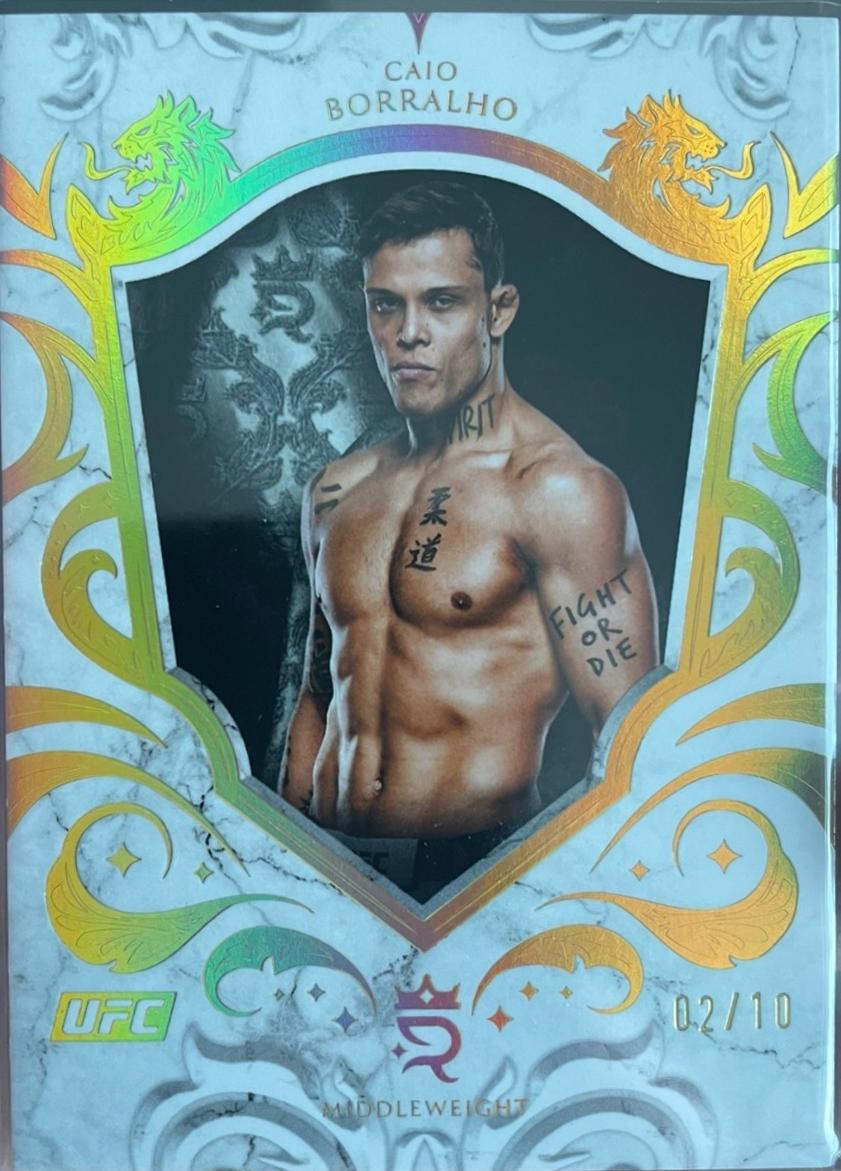 Caio Borralho 2025 Topps Royalty UFC Base #64 Gold