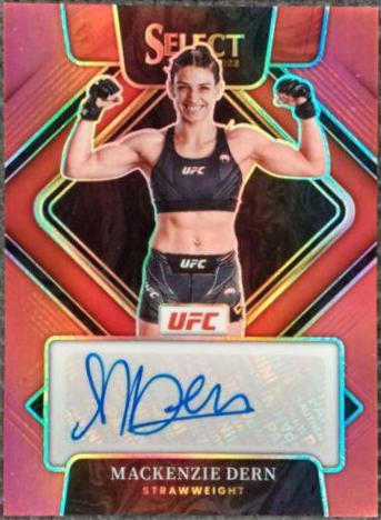 Mackenzie Dern 2022 Panini Select UFC Signatures #26 Red