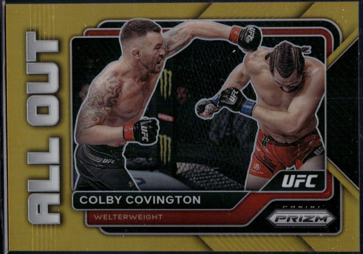 Colby Covington 2023 Panini Prizm UFC All Out #28 Gold