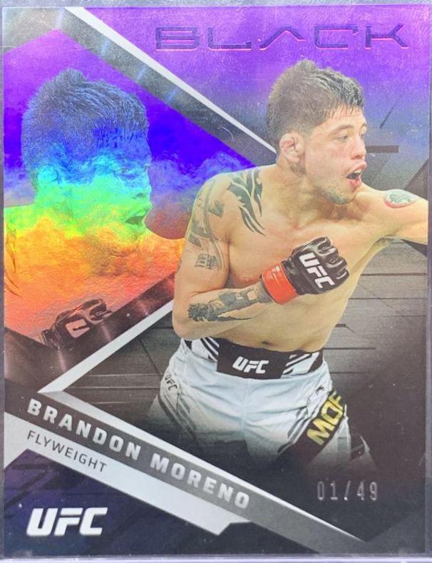 Brandon Moreno 2022 Panini Chronicles UFC Base Black #210 Purple