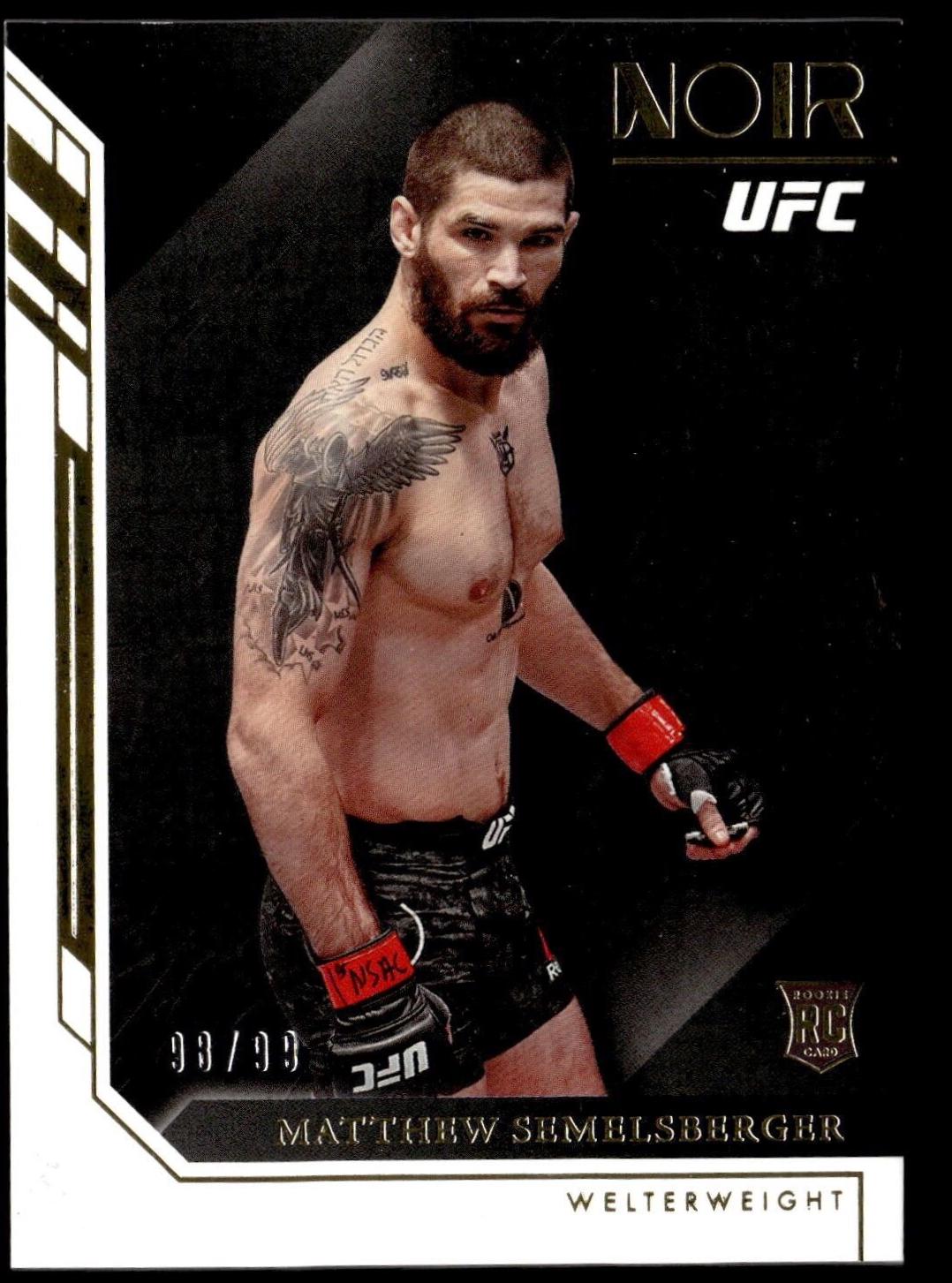 Matthew Semelsberger 2023 Panini Chronicles UFC Base Noir #413 Green