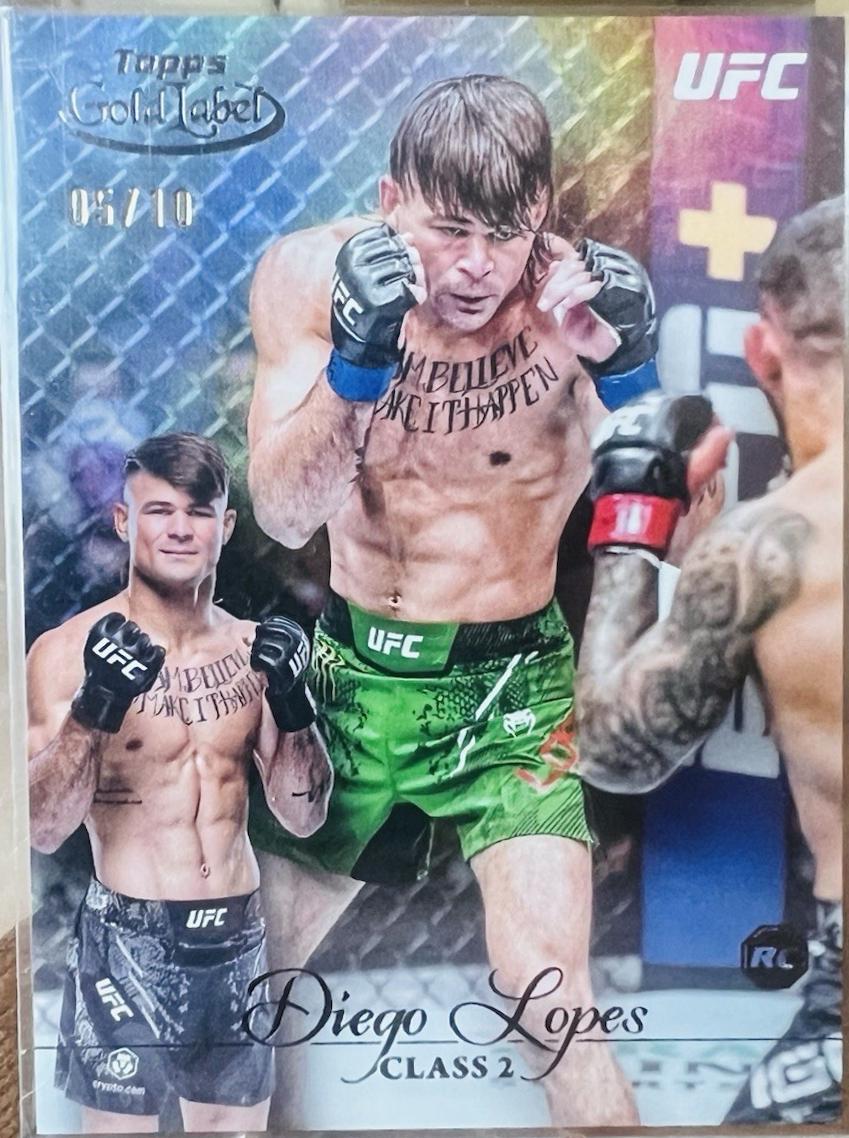 Diego Lopes 2024 Topps Gold Label UFC Base Class II #89 Black