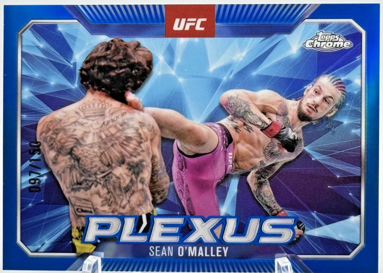 Sean O'Malley 2025 Topps Chrome UFC Plexus #PLX-5 Blue Refractor