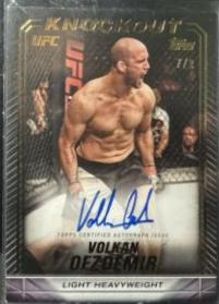 Volkan Oezdemir 2024 Topps Knockout UFC Knockout Autographs #KNA-VOR Gold