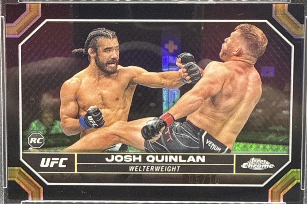 Josh Quinlan 2024 Topps Chrome UFC Base #76 Black Refractor