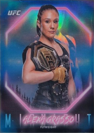 Alexa Grasso 2025 Topps Midnight UFC Base #4 Black Light