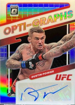 Dustin Poirier 2022 Panini Donruss Optic UFC Opti-Graphs #31 Purple Stars FOTL