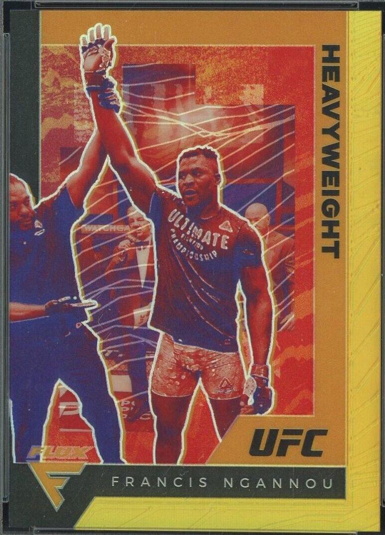 Francis Ngannou 2021 Panini Chronicles UFC Base Flux #247 Gold