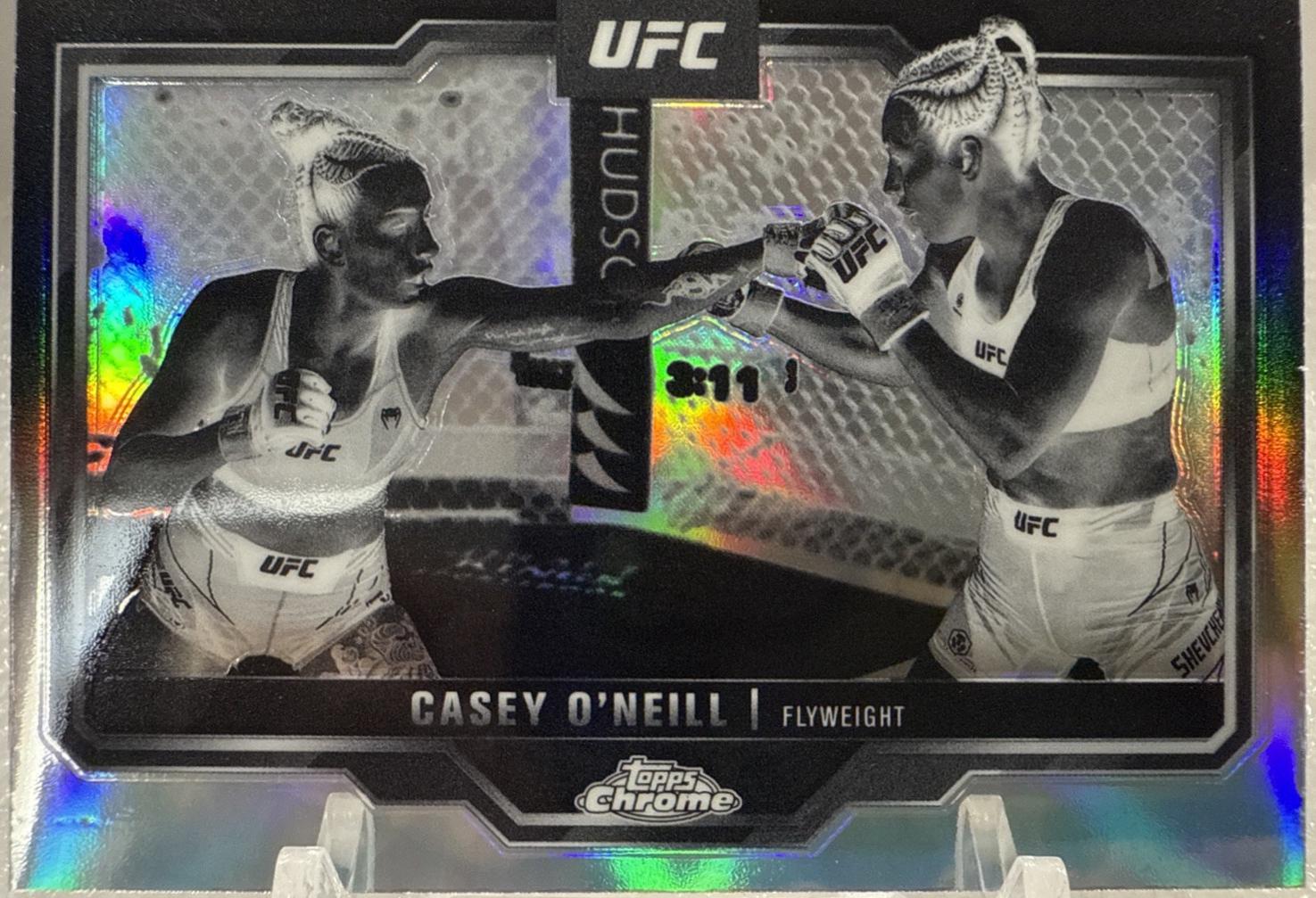 Casey O'Neill 2025 Topps Chrome UFC Base #133 Negative Refractor
