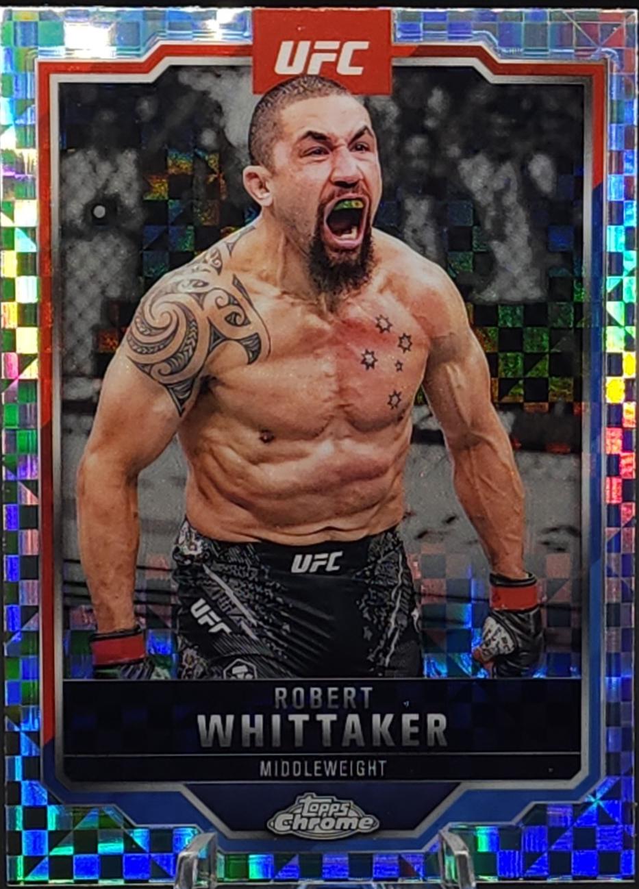 Robert Whittaker 2025 Topps Chrome UFC Base #78 X-Fractor