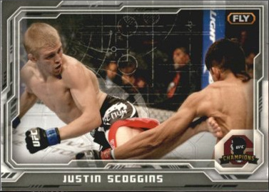 Justin Scoggins 2014 Topps UFC Champions Base #174 Gold Champions Predictor