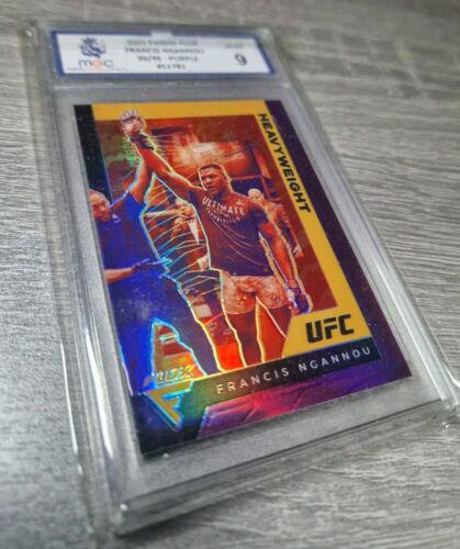 Francis Ngannou 2021 Panini Chronicles UFC Base Flux #247 Purple