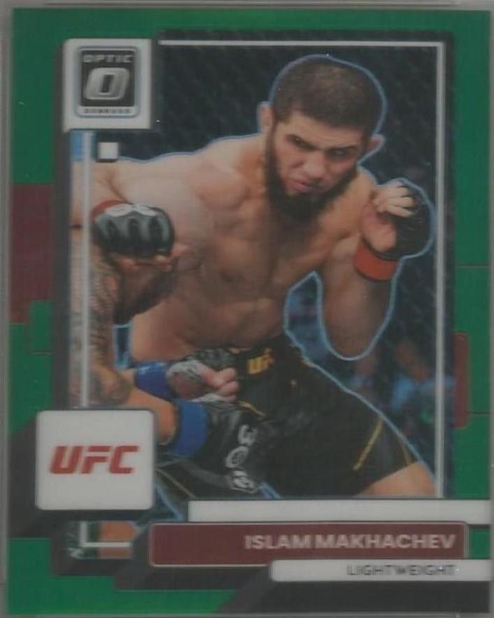 Islam Makhachev 2023 Panini Donruss Optic UFC Base #41 Green
