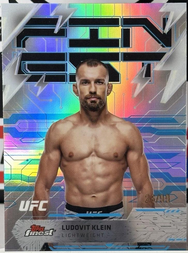 Ludovit Klein 2025 Topps Finest UFC Base Rare #238 Blue Refractor