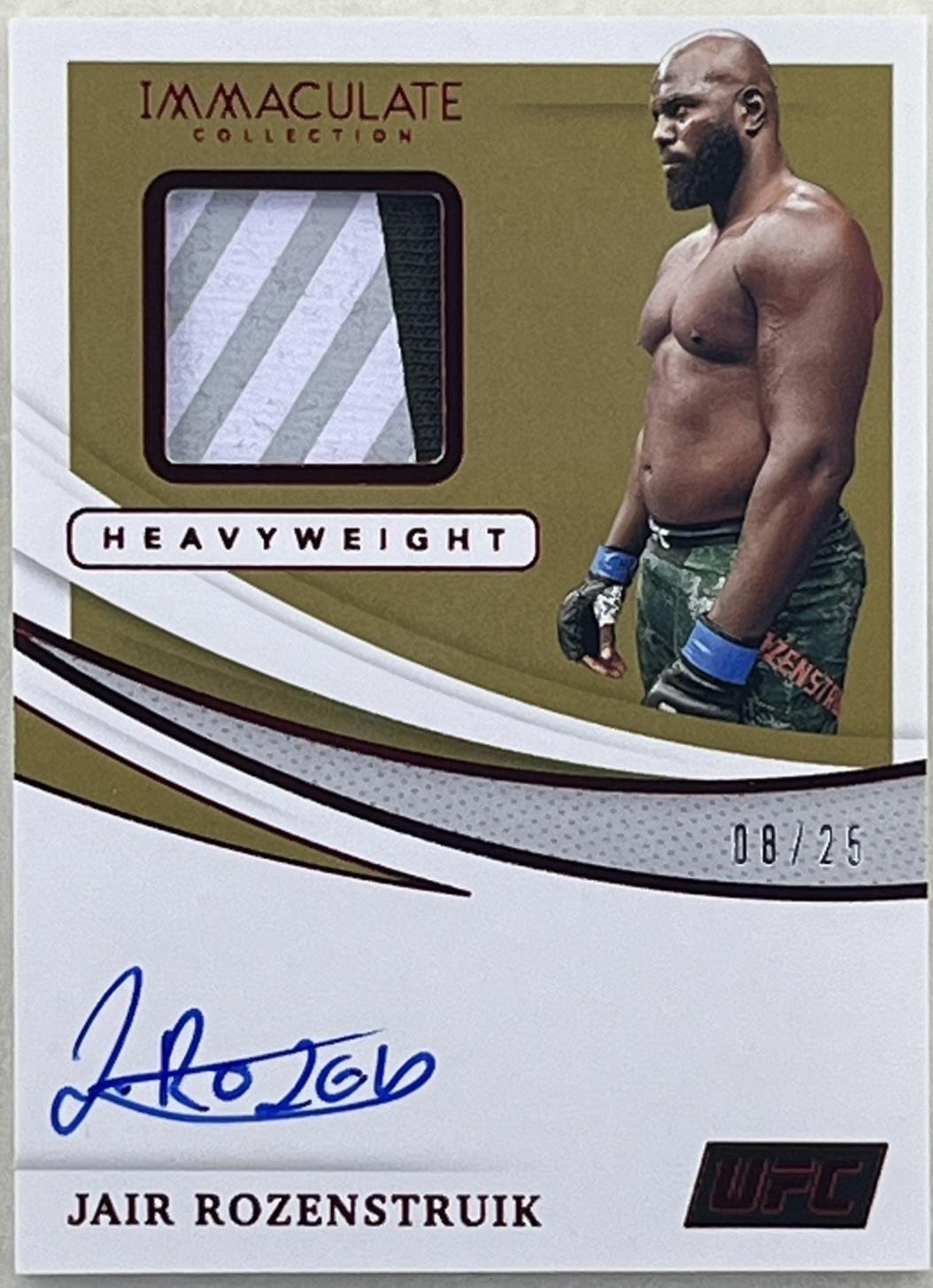 Jairzinho Rozenstruik 2021 Panini Immaculate UFC Memorabilia Autographs #4 Red