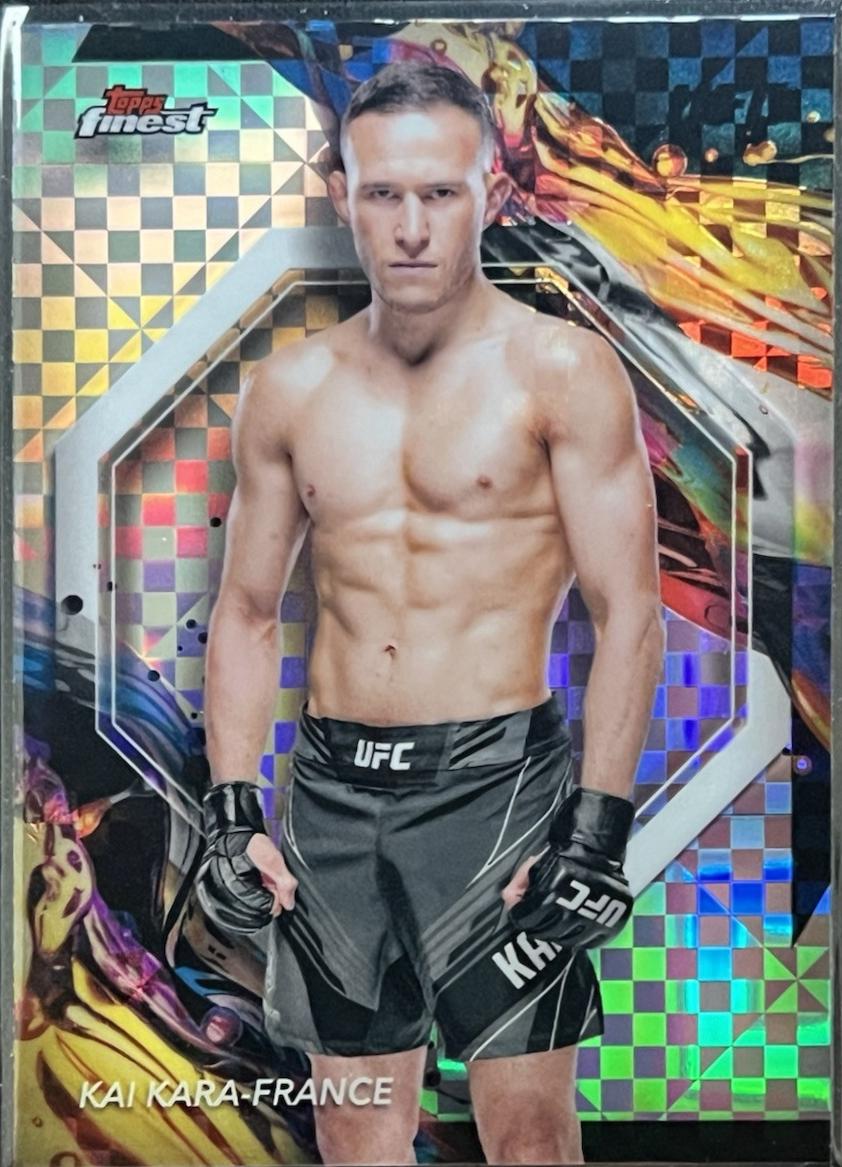 Kai Kara-France 2024 Topps Finest UFC Base Uncommon #103 Checkerboard Refractor
