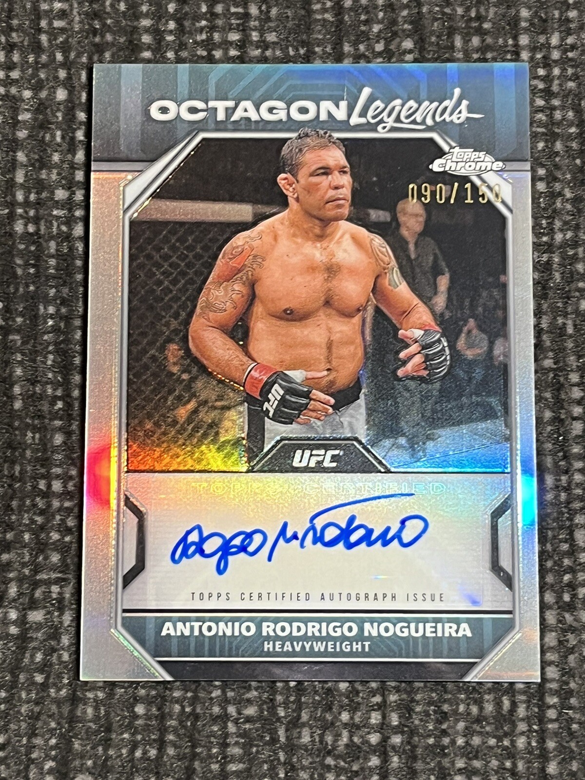 Antonio Rodrigo Nogueira 2024 Topps Chrome UFC Octagon Legends Autographs #OLA-ARN Refractor