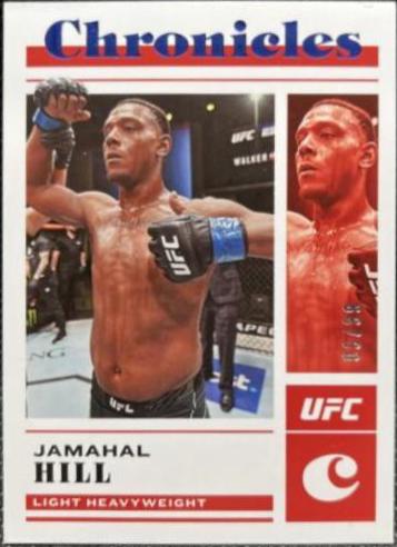 Jamahal Hill 2023 Panini Chronicles UFC Base Noir #419 Platinum