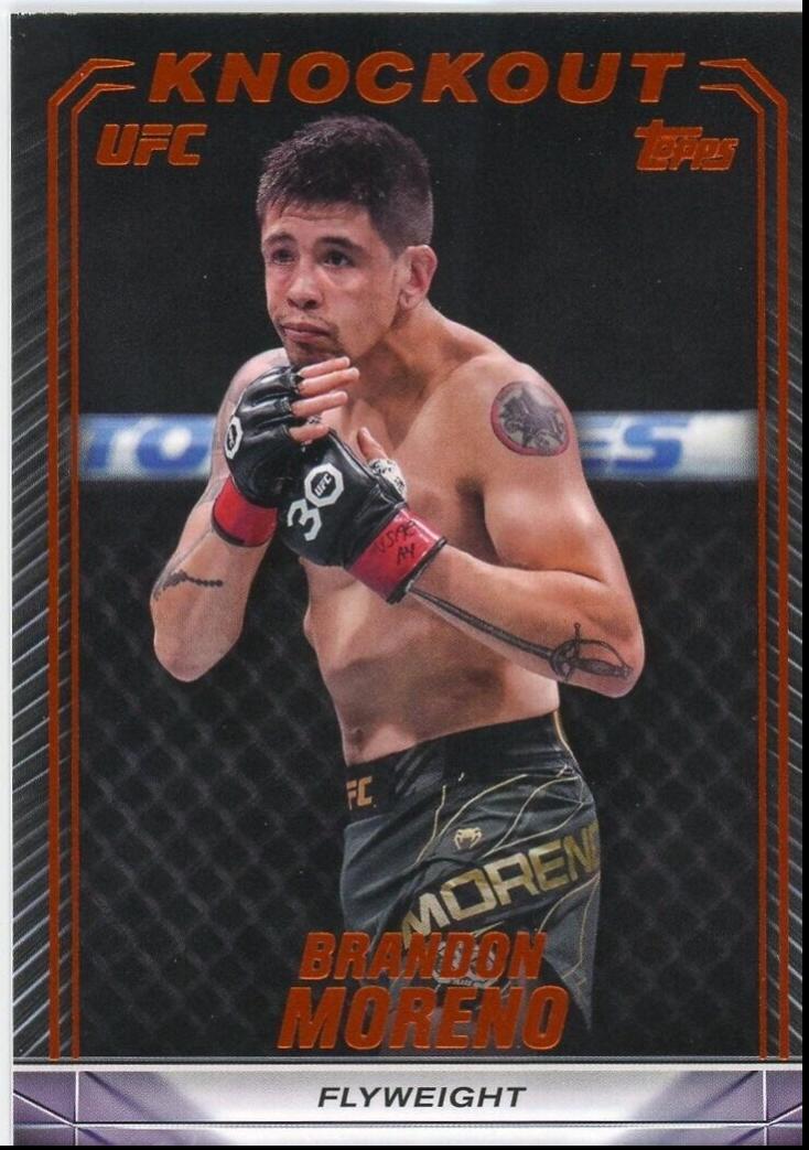 Brandon Moreno 2024 Topps Knockout UFC Base #37 Orange
